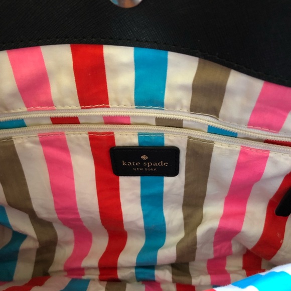 Kate Spade Newbury Lane WKRU2011 Shoulder Bag, Black Leather Gold Hardware EUC - Picture 9 of 11